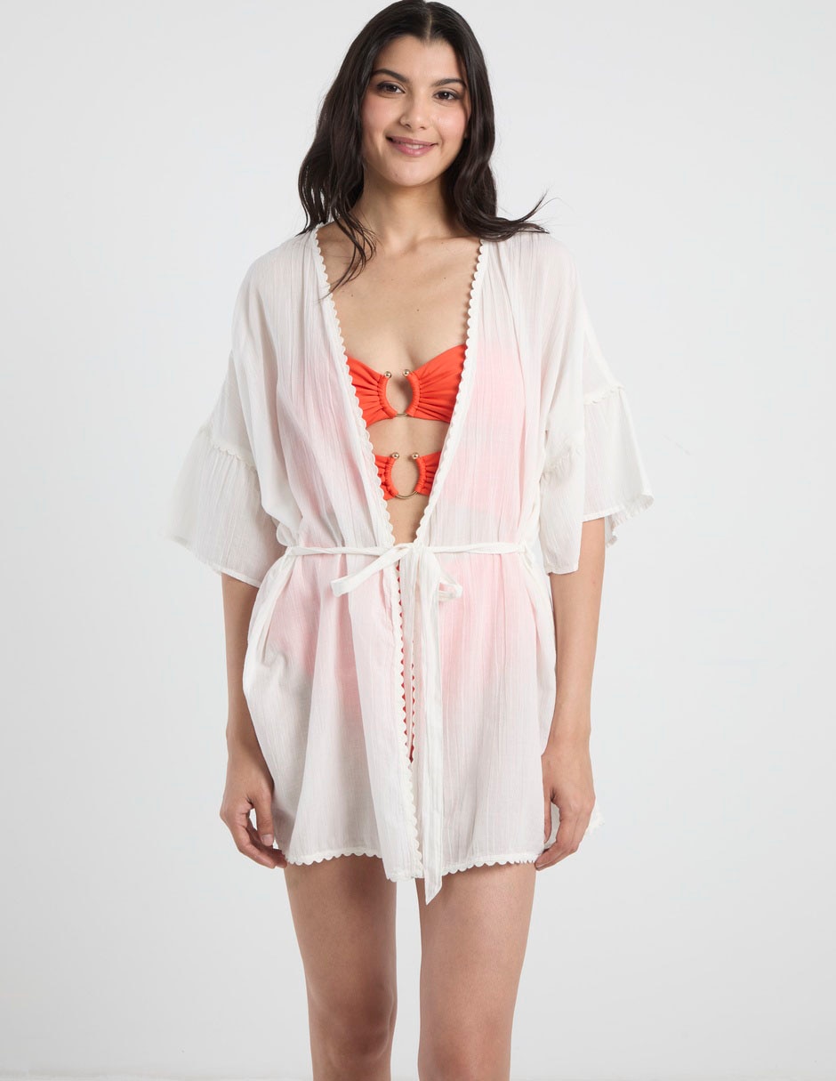 'salida de playa' salida de playa kimono 'con' sin aplicación 'para' mujer
